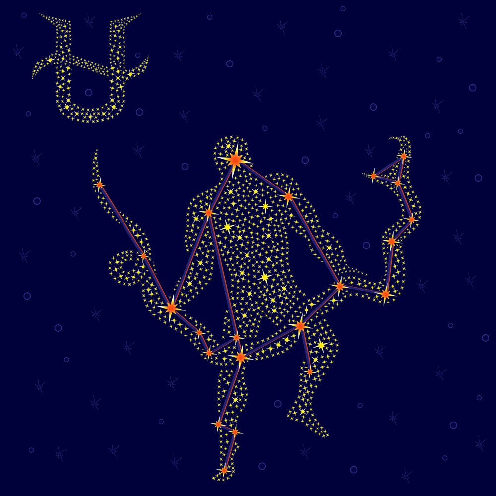 Das Sternzeichen des Ophiuchus - das 13. Sternzeichen.